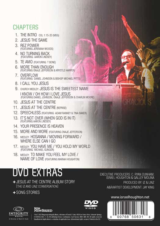 [이벤트 30%]Israel Houghton ＆ New Breed - Jesus At The Centre Live (DVD)